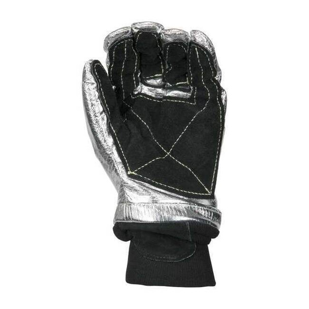 Shelby Firefighters Gloves,L,Blk/Slvr,PR 5200L