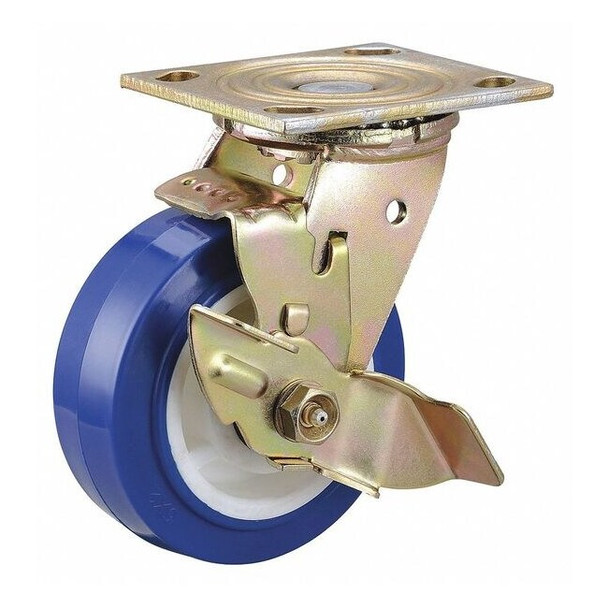 Manufacturer Varies Plate Caster,Swivel,Polyurethane,6 1/2"H 400K43