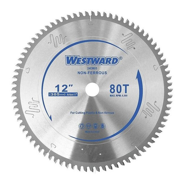 Westward CircularSawBlade,Carbide,Dia:12" 24EM05