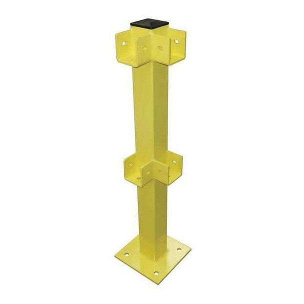 Manufacturer Varies Corner Post,45 In.,Yellow,Steel 22DN06