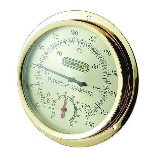 Manufacturer Varies Analog Thermometer, 30 to 250 Degree F 49T438