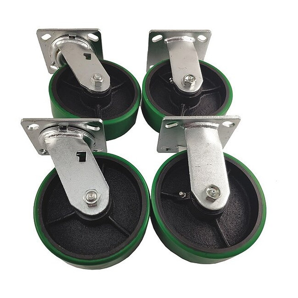 Manufacturer Varies Plat Castr Kt,Polyurthane,6",4800 lb.PK4 5PKJ2