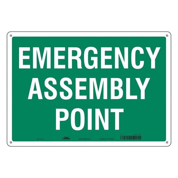 Condor Safety Sign,20" Wx14" H,0.032" Thickness 465P66