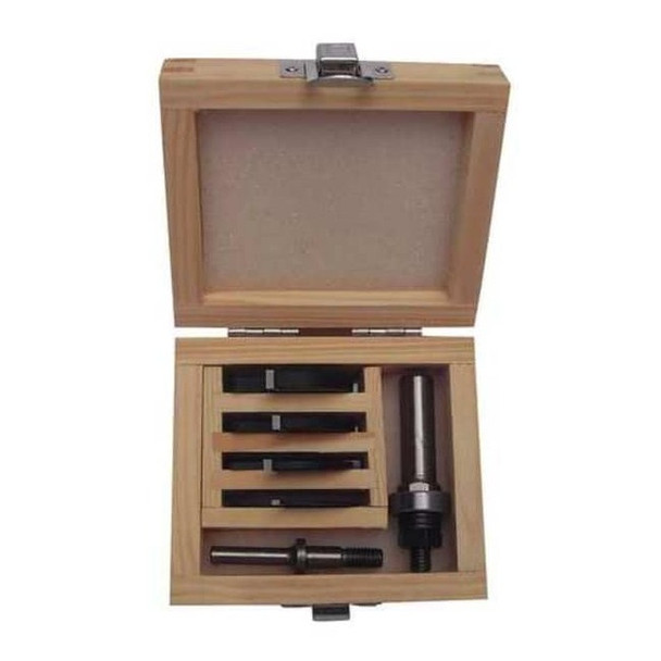 Manufacturer Varies Router Bit Set,Slot Cutter,1/4S,6 Pc 16Y601