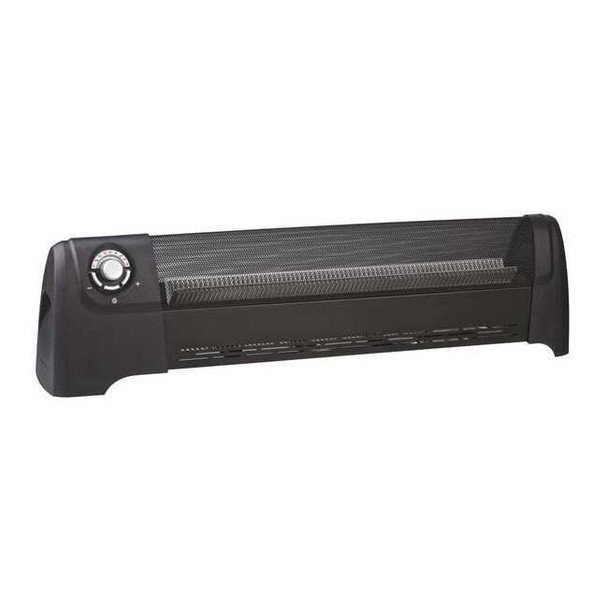 Electric Baseboard Heater, 1500, 120V AC, 1 Phase, 5118 BtuH, Non-Oscillating