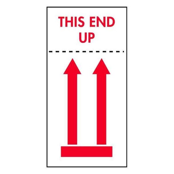 Tapecase InstructionalHandlingLabel,White,PK500 16U861