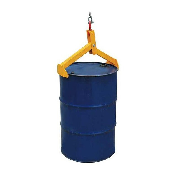Dayton Salvage Drum Lifter,Ylw,Vertical,Steel 12R543