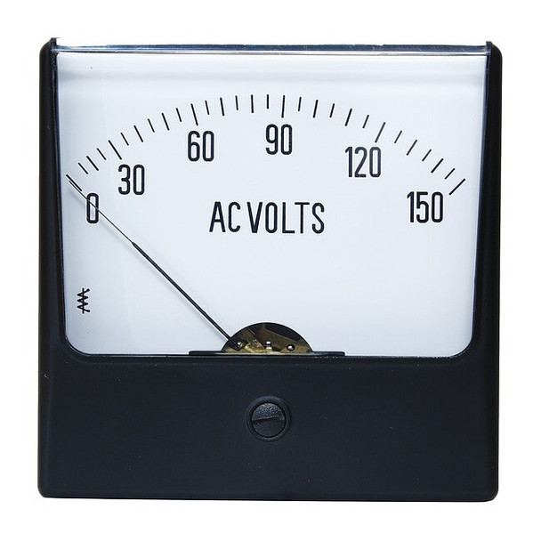 Manufacturer Varies Analog Panel Meter,AC Voltage,0-150 AC V 12G406