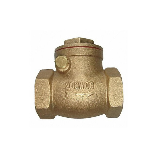 Manufacturer Varies 2" NPT Brass Swing Check Valve 6VDT8