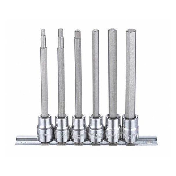 Westward 3/8" Drive Socket Bit Set, SAE, 6 pcs 54TM26