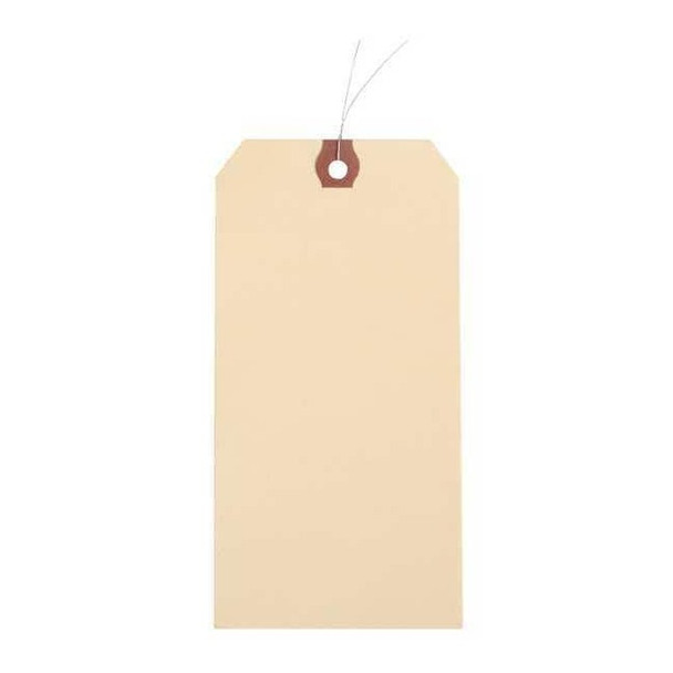 Manufacturer Varies 2-3/8" x 4-3/4" Manila Paper Wire Tag, Pk1000 1GYN9
