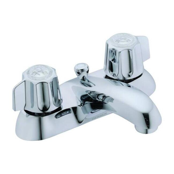 Gerber Manual Low Arc Bathroom Faucet, 4" Mount, Chrome 3 Hole G0743431
