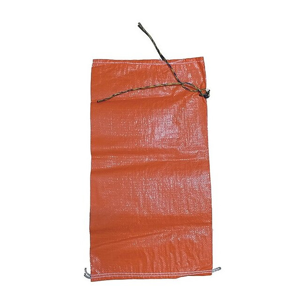 Manufacturer Varies Sand Bag, Polypropylene, 26 in Length, Orange 100 PK 6FGX9