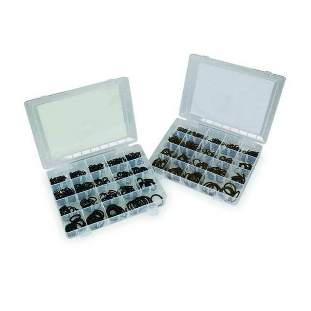 Manufacturer Varies O-Ring Assortment,Nitrile & Viton,584Pcs 1RGY9
