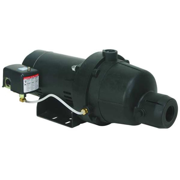 Dayton Shallow Well Jet Pump, Plastic, 1 HP 4HEY6