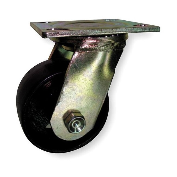 Manufacturer Varies Swivel Plate Caster,Steel,4 in.,1000 lb.,Blk 1NVB9