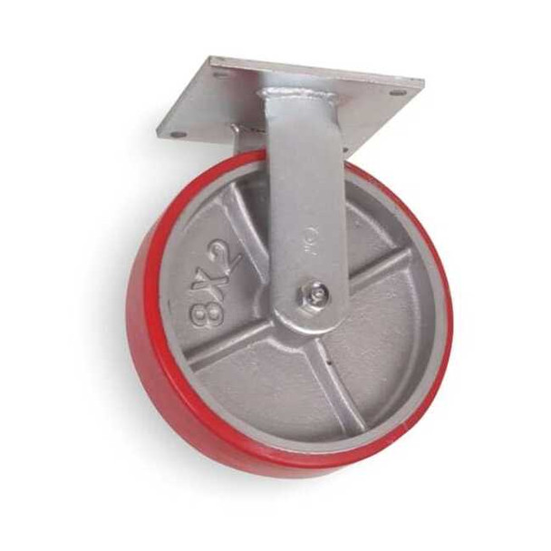Manufacturer Varies Rigd Plate Caster,Poly,6 in.,1200 lb.,Rd 1NVN3