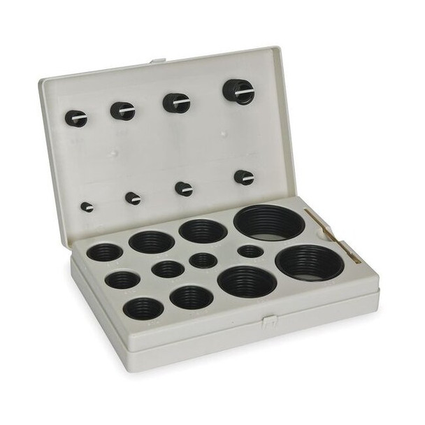 Manufacturer Varies O-Ring Assortment, Buna N, 212 Pcs, 20 Szs 1RGX8