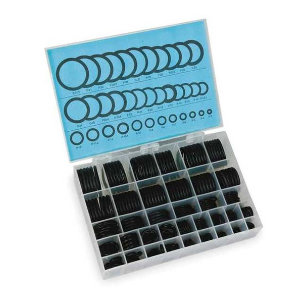 Manufacturer Varies O-Ring Assortment, Buna N, 380 Pcs, 36 Szs 1RGX9