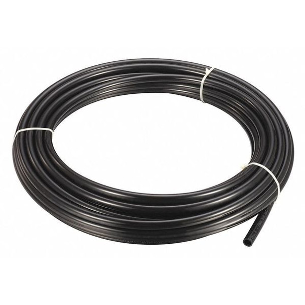 Manufacturer Varies Tubing,1/4" OD,Nylon,Black,250 Ft 2VDR9