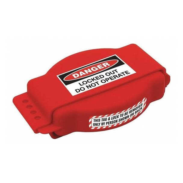 Manufacturer Varies Adj. Gate Valve Lockout,Red,Polyuretane 45MZ83
