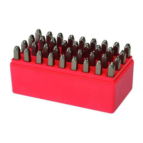 Manufacturer Varies Letter and Number Set, 3/8 In. H, Steel 2CDY3