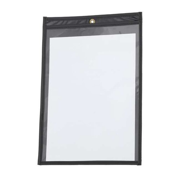 Manufacturer Varies Shop Ticket Holder,Black; Clear,PK25 2TDC1