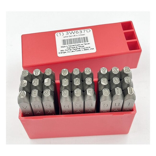 Manufacturer Varies Hand Stamp Kit, Letter Set 3W637