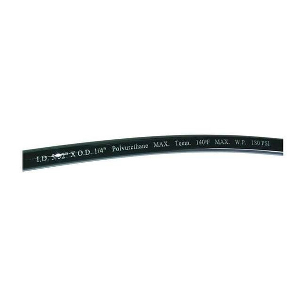 Manufacturer Varies Tubing,5/32In. IDx1/4 In OD,100 Ft,Black 1PBN1