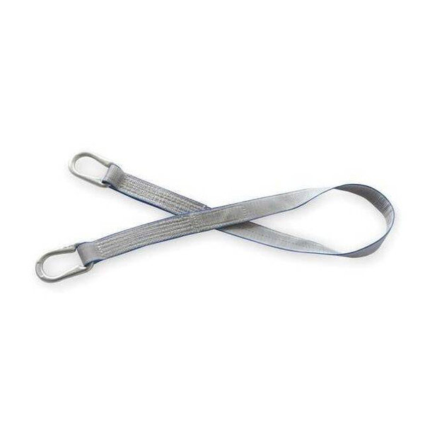 Dayton Web Sling, Type U, 6 ft L, 2 in W, Polyester, Silver 1DNG4