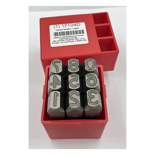 Manufacturer Varies Hand Stamp Kit, Number Set 1F104