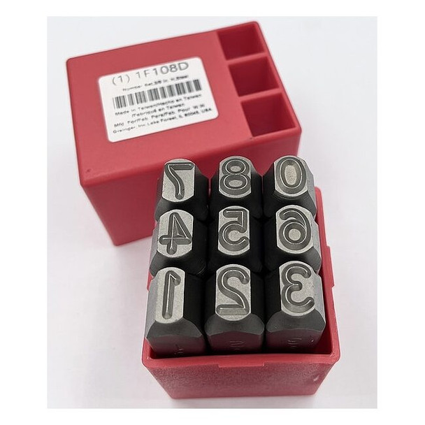 Manufacturer Varies Hand Stamp Kit, Number Set 1F108