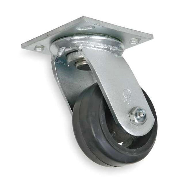 Manufacturer Varies Swivel Plate Caster,Rubber,4 in,350 lb,B 1NWJ2