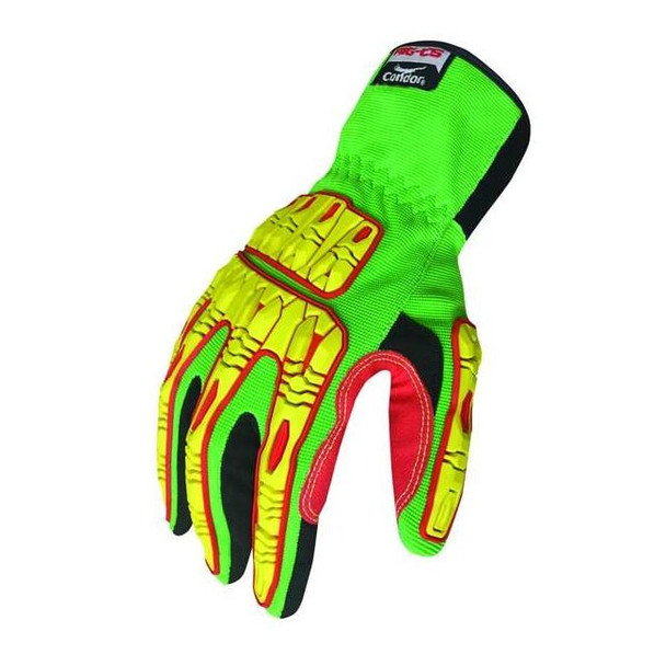 Condor Impact Gloves,Size M,Green,PR 53GN05