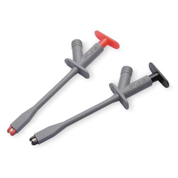 Modular Test Probe, CAT III 1000V, 4mm Banana Socket, 6-1/8", Black, Red