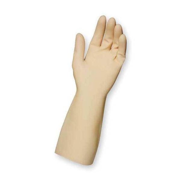Cleanroom Gloves, 4 ISO Class, Tri-Polymer, 14" L, 20 mil, Natural, 72 PK