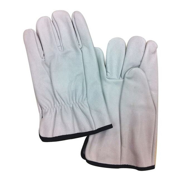 Electrical-Insulating Glove Protectors, Cowhide, 10" Length, White, Size 7