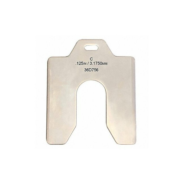 Manufacturer Varies Slotted Shim 4 x 4" x 0.125", Pk5 36D756