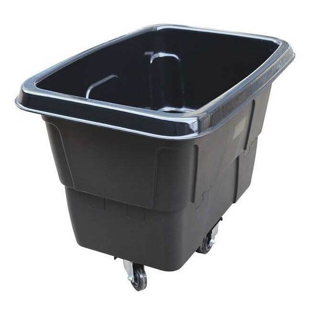 Manufacturer Varies Cube Truck,7/16 cu. yd.,400lb. Cap,Black 36FK92