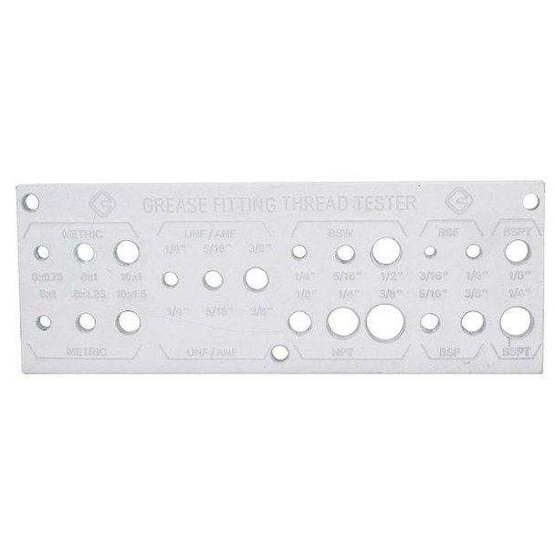 Westward Grease Fitting Thread Tester 13X066