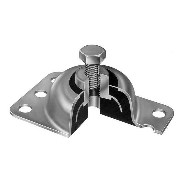 Mason Industries Floor Mount Vibration Isolator,3500 lb. 20UZ17
