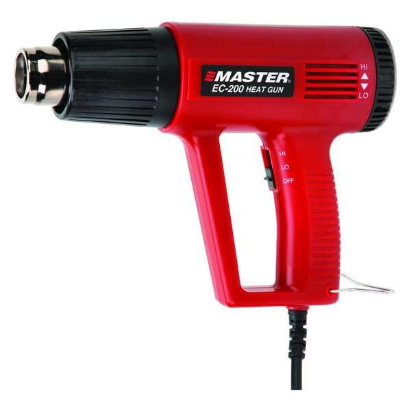Heat Gun, Corded Powered, 120V AC, Variable Temp. Setting, Pistol-Grip Handle