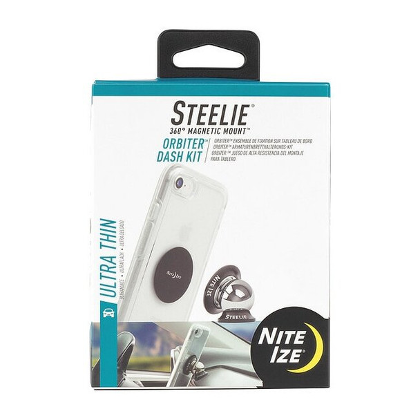 Nite Ize Cell Phone Car Mount Kit,Black/Silver STODK-01-R8
