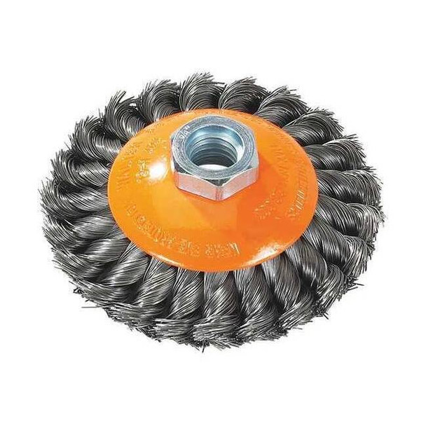 Walter Cup Brush,0.015" Dia.,20,000 RPM 13H404