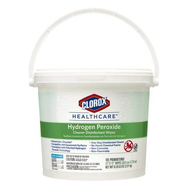 Clorox Disinfecting Wipes,185 ct,Bucket,PK2 30826