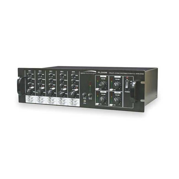 Speco Technologies Multizone-Multisource Amplifier,40W PL200M