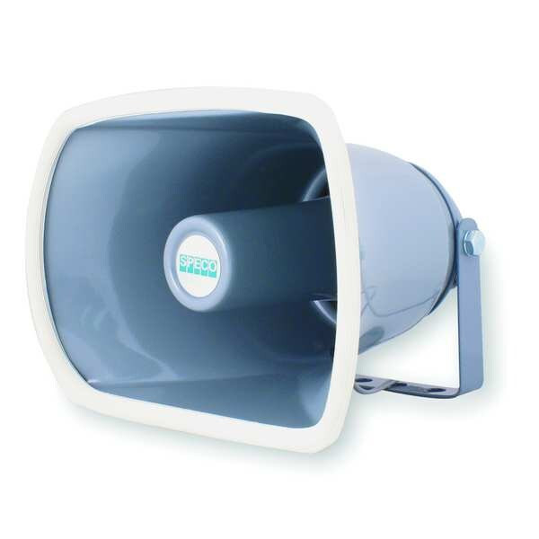 Speco Technologies Horn,Weatherproof,Max Wattage 25 SPC15R