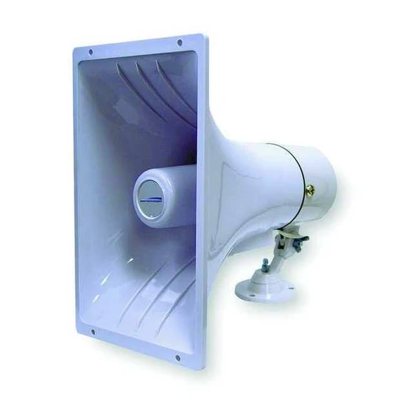 Speco Technologies PA Horn,Weatherproof,White,15 W SPC40RT