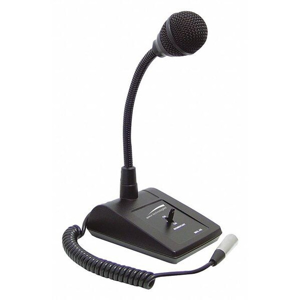 Speco Technologies Tabletop Microphone,Adjustable Gooseneck MHL5S