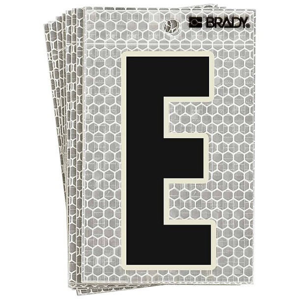 Brady LetterLabel,3-1/2inH,2-1/2inW,PK10 3010-E